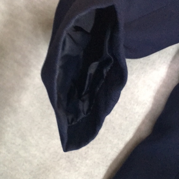 KORET Navy Blue Gold Trim Wrinkle Resistant Fully Lined Like New Career Blazer - Picture 14 of 16